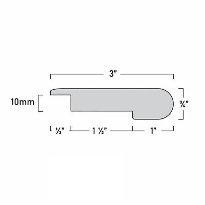 An image of a??  10MM SUBURBS STAIR NOSINGS OVERLAP??by??LONGTERM house floor