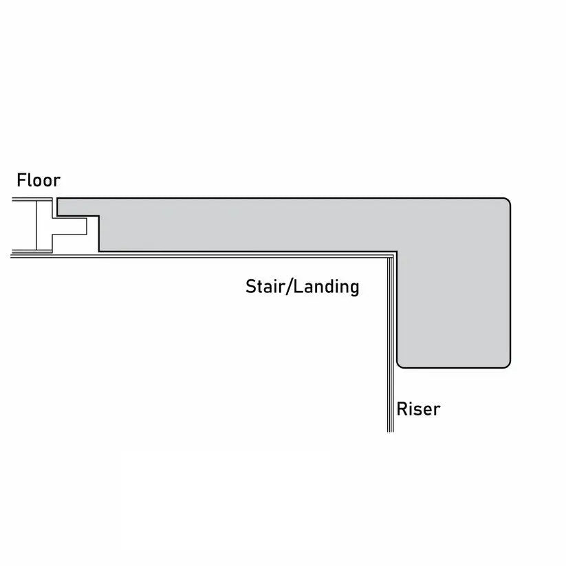 An image of a??  12MM UPTOWN STAIR NOSINGS FLUSH??by??LONGTERM house floor