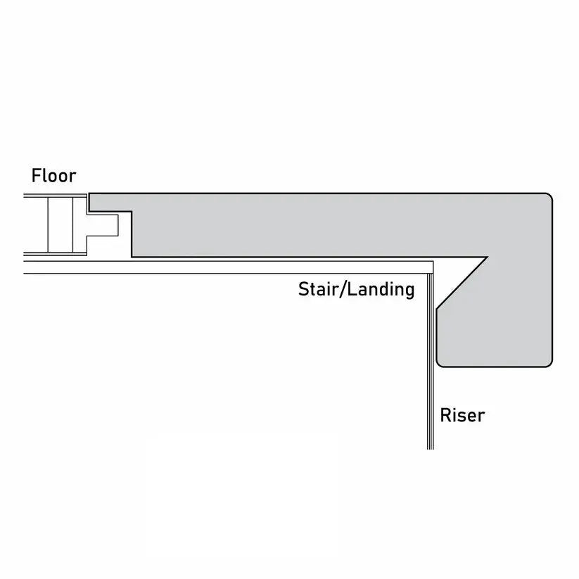 An image of a??  14MM ESTATE STAIR NOSINGS FLUSH??by??LONGTERM house floor