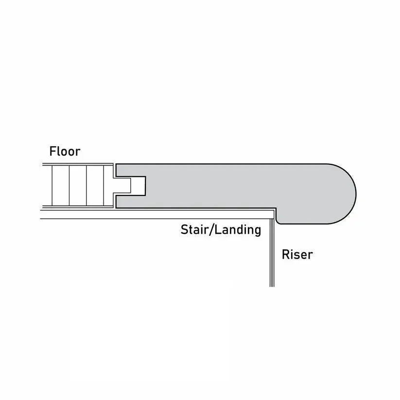 An image of a??  14MM SUBURBS STAIR NOSINGS FLUSH??by??LONGTERM house floor