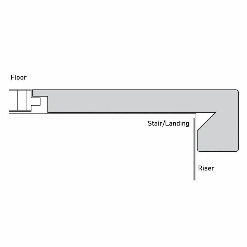 An image of a??  14MM VILLA STAIR NOSINGS FLUSH??by??LONGTERM house floor