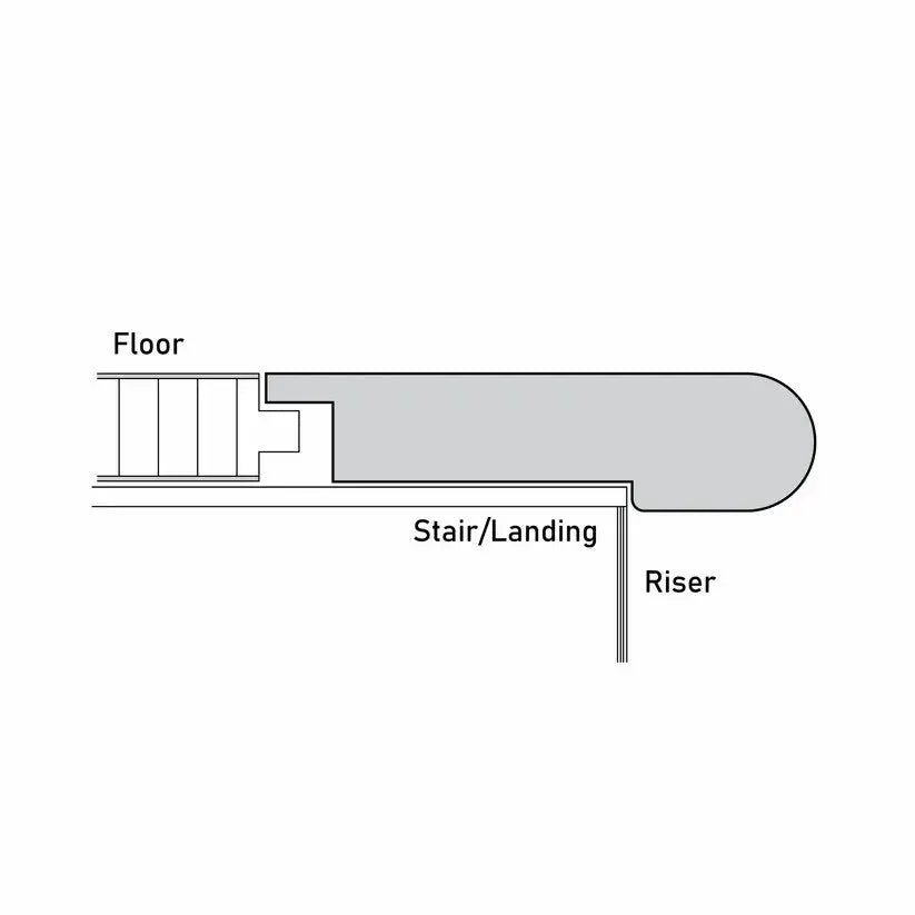 An image of a??  15MM SUBURBS STAIR NOSINGS FLUSH??by??LONGTERM house floor