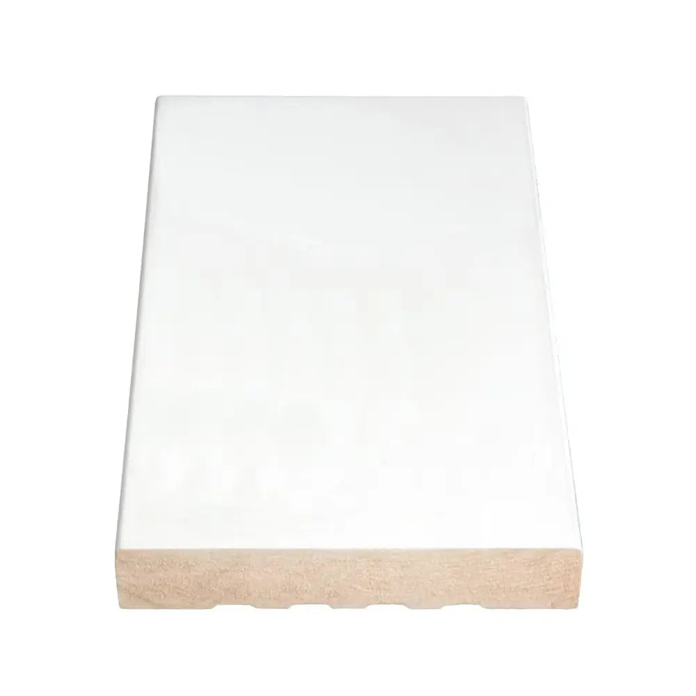 An image of a   Alexandria Moulding Primed Fibreboard Flat Base 11/16 In. x 4-9/16 In. (Price per linear foot) by LONGTERM house floor