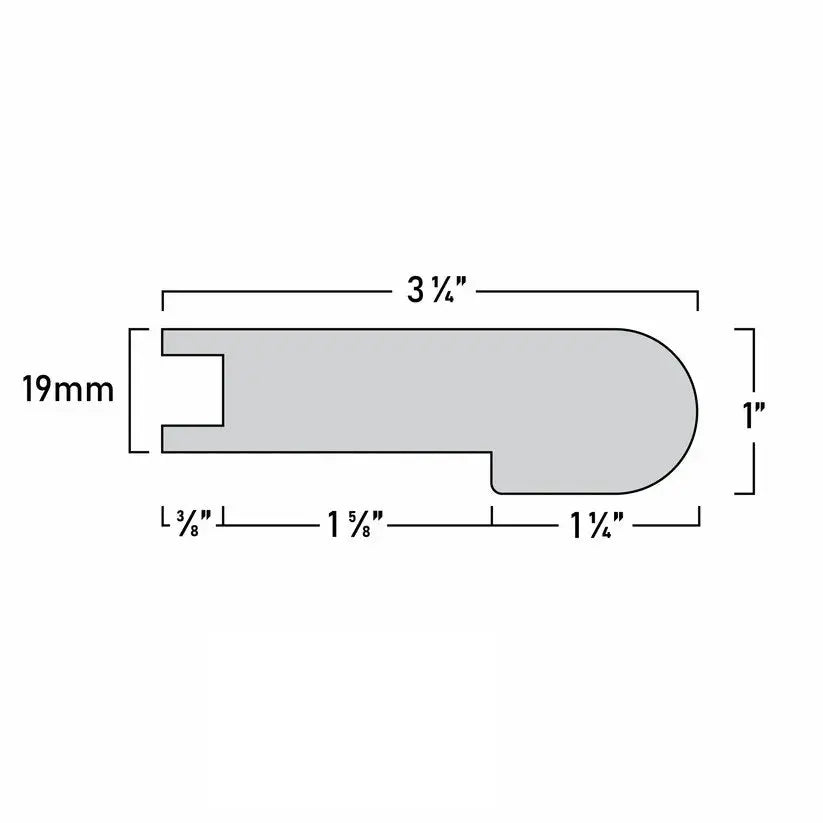 An image of a??  18MM DOWNTOWN STAIR NOSINGS FLUSH??by??LONGTERM house floor