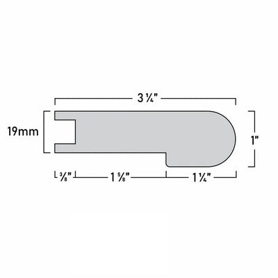 An image of a??  18MM DOWNTOWN STAIR NOSINGS FLUSH??by??LONGTERM house floor