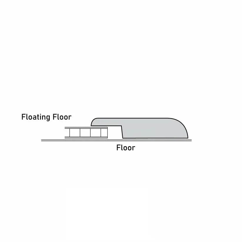 An image of a??  1/4 INCH OVERLAP REDUCER CUSTOM??by??LONGTERM house floor