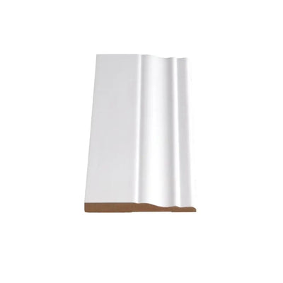 An image of a   Alexandria Moulding 3/8-inch x 3 1/4-inch Colonial MDF Primed Fibreboard Baseboard Moulding by LONGTERM house floor