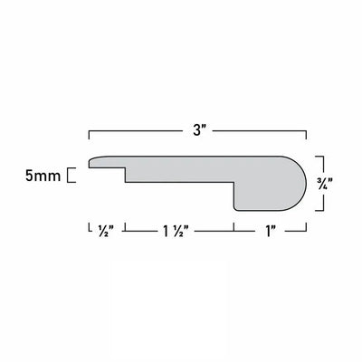 An image of a??  5MM SUBURBS STAIR NOSINGS OVERLAP??by??LONGTERM house floor