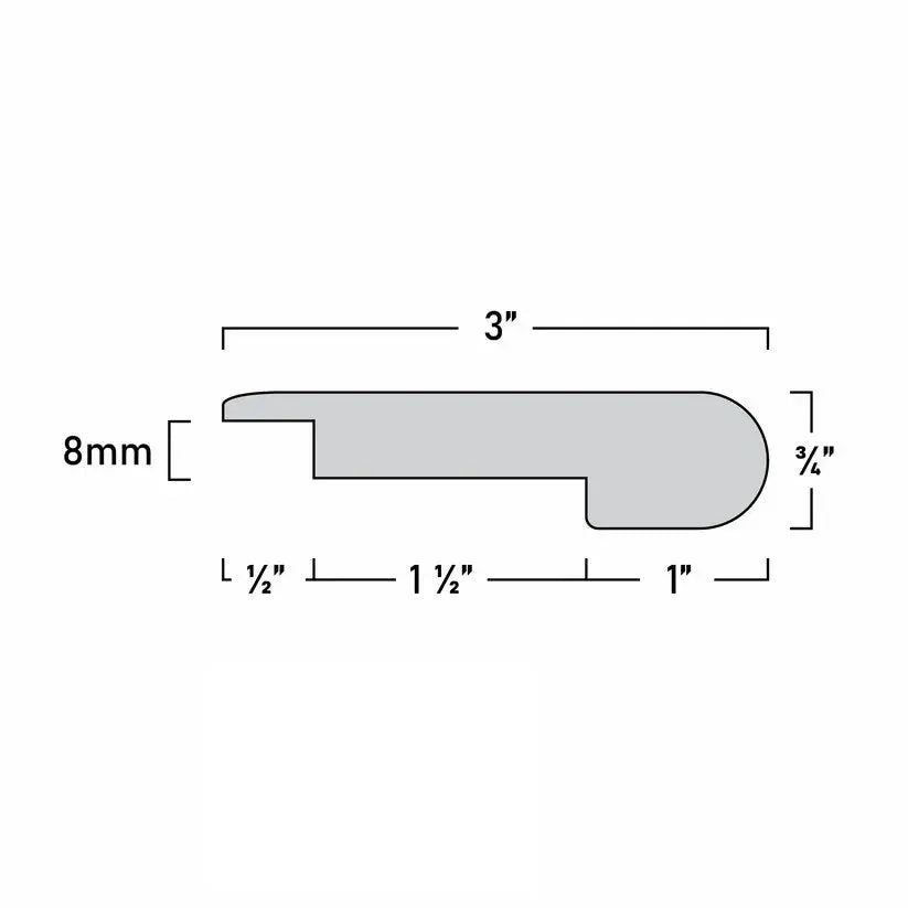 An image of a??  8MM SUBURBS STAIR NOSINGS OVERLAP??by??LONGTERM house floor