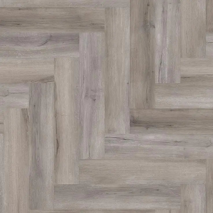 An image of a   Athens Collection Herringbone SPC Flooring Frosted by LONGTERM house floor