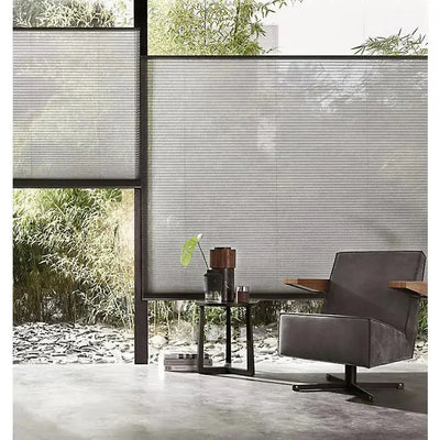 An image of a   Cordless Light-Filtering Honeycomb Cellular Shades (copy) by LONGTERM house floor