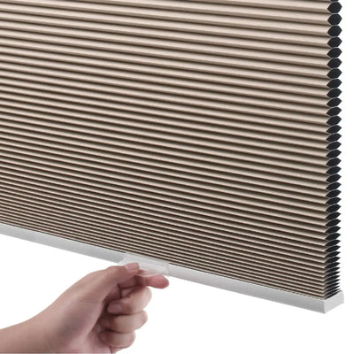 An image of a   Cordless Light-Filtering Honeycomb Cellular Shades (copy) by LONGTERM house floor