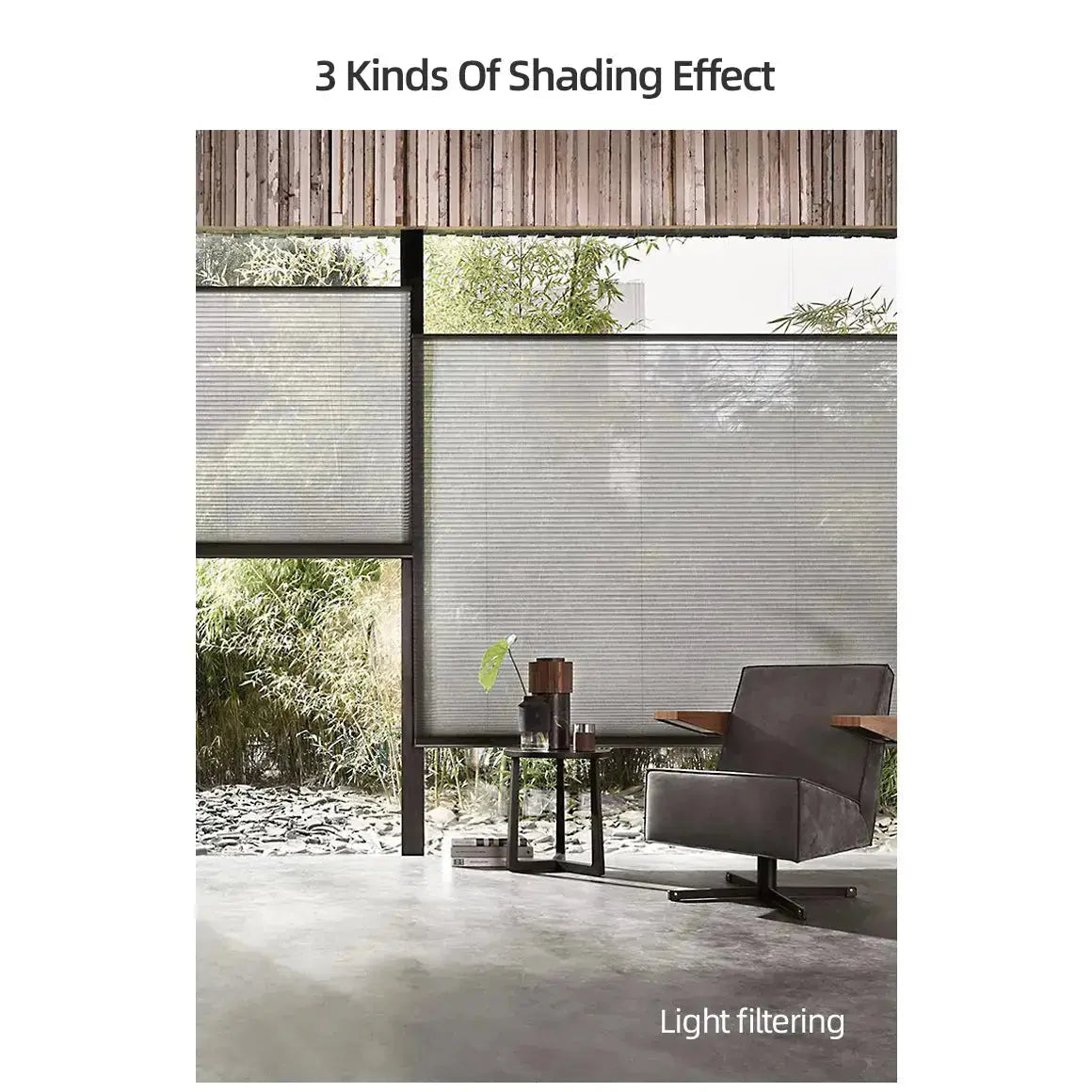 An image of a   Cordless Light-Filtering Honeycomb Cellular Shades (copy) by LONGTERM house floor