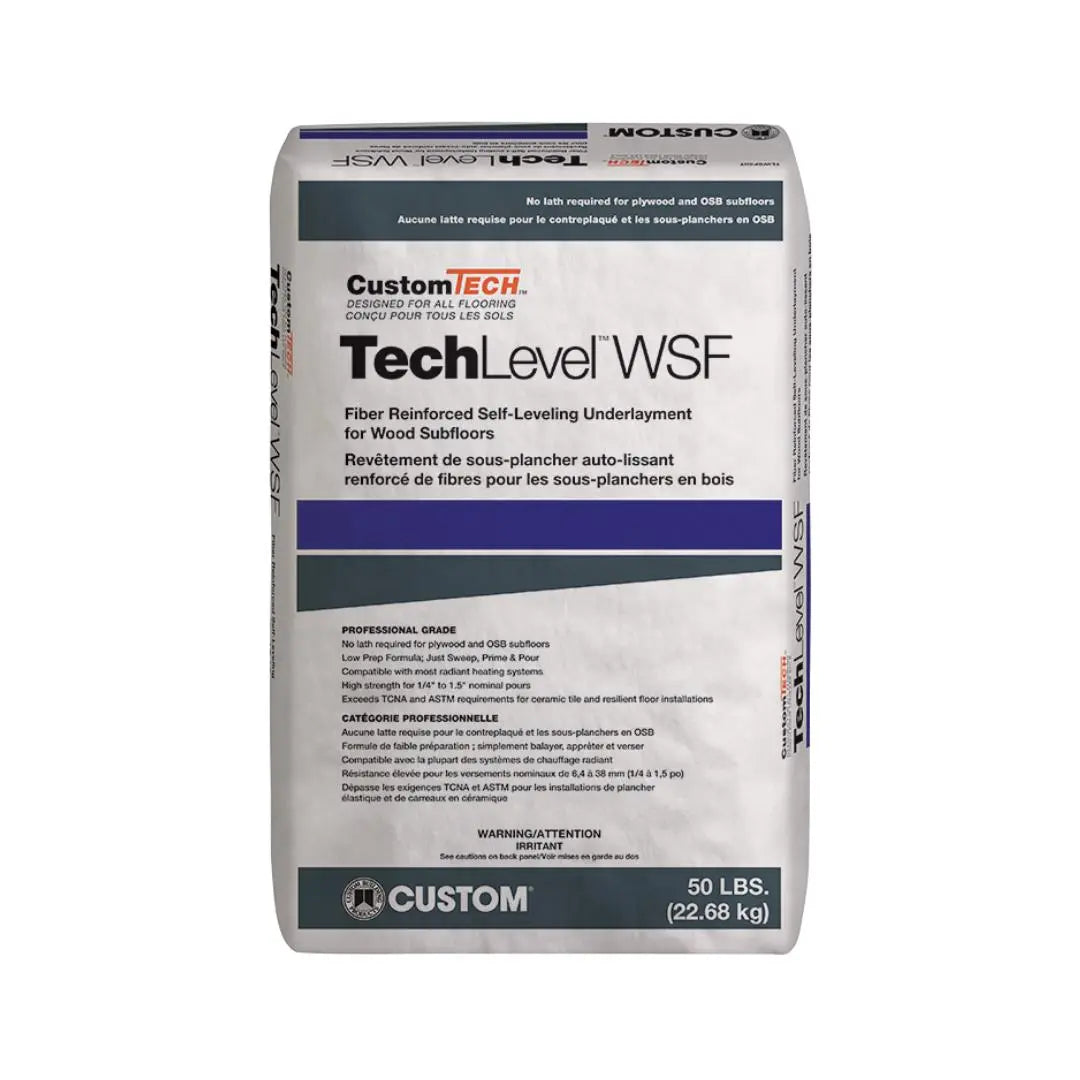 An image of a   CustomTech-TechLevel WSF-22.68 Kg-Fiber Reinforced Self-Leveling Cement for Wood Subfloors by LONGTERM house floor