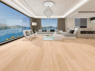 An image of a   Cyrus Floors Waterproof Laminate ME005 by LONGTERM house floor