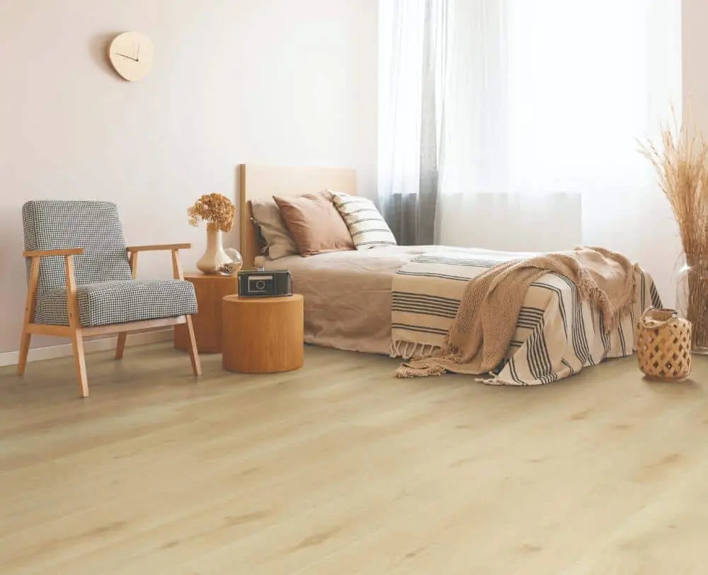 An image of a   Cyrus Floors Waterproof Laminate SW001 by LONGTERM house floor