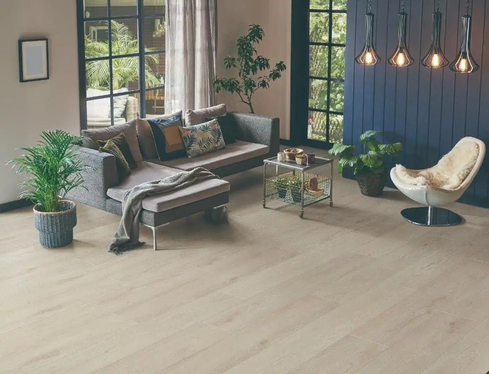 An image of a   Cyrus Floors Waterproof Laminate SW003 by LONGTERM house floor