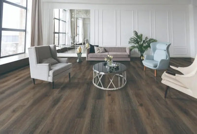 An image of a   Cyrus Floors Waterproof Laminate SW006 by LONGTERM house floor