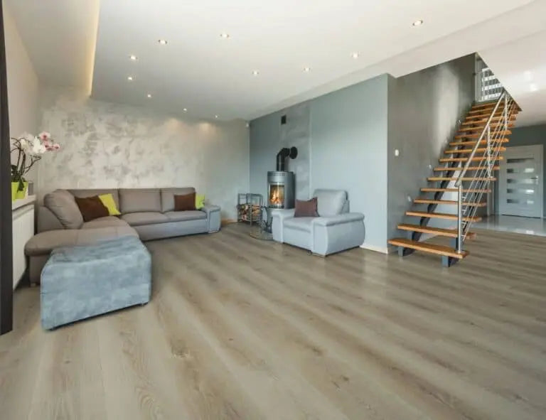 An image of a   Cyrus Floors Waterproof Laminate SW008 by LONGTERM house floor