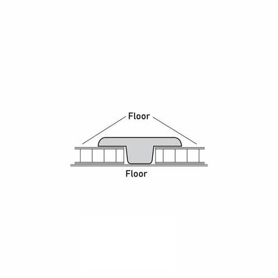 An image of a??  FLAT TOP T MOULDING??by??LONGTERM house floor