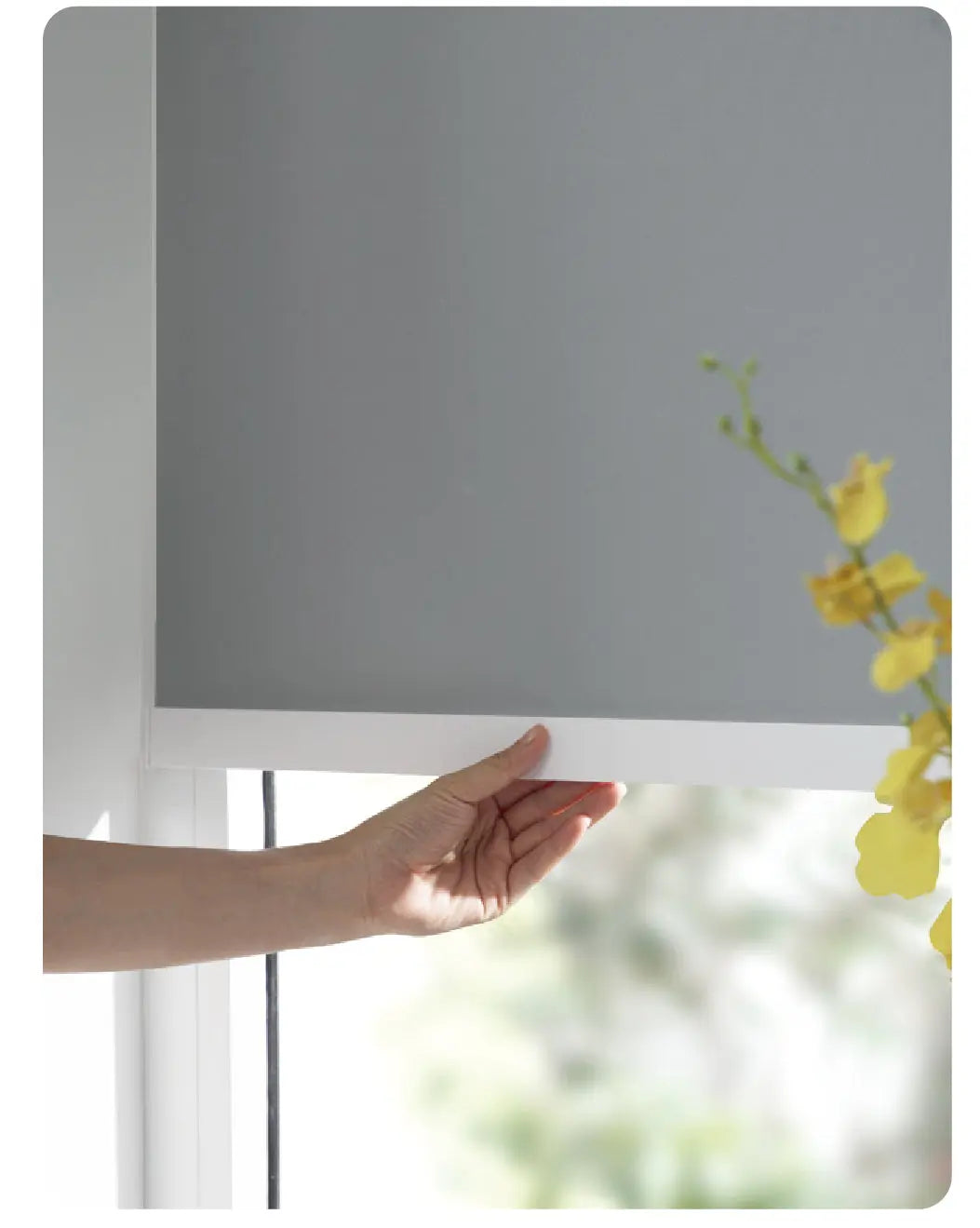 An image of a   Fabric Blackout Roller Shades Blinds  Cordless Lift (VO) by LONGTERM house floor