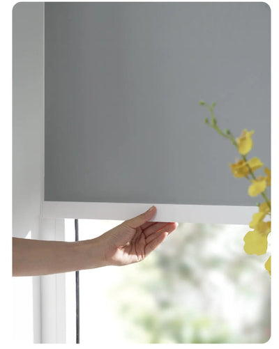 An image of a   Fabric Blackout Roller Shades Blinds  Cordless Lift (VO) by LONGTERM house floor