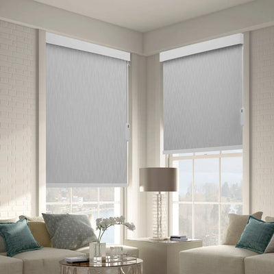 An image of a   Fabric Blackout Roller Shades Blinds  Cordless Lift (VO) by LONGTERM house floor