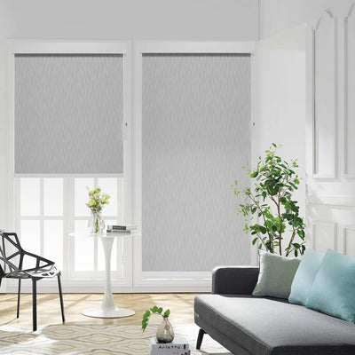 An image of a   Fabric Blackout Roller Shades Blinds  Cordless Lift (VO) by LONGTERM house floor