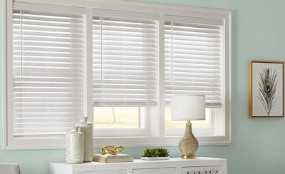 An image of a   Faux Wood Blinds Stay Cord by LONGTERM house floor