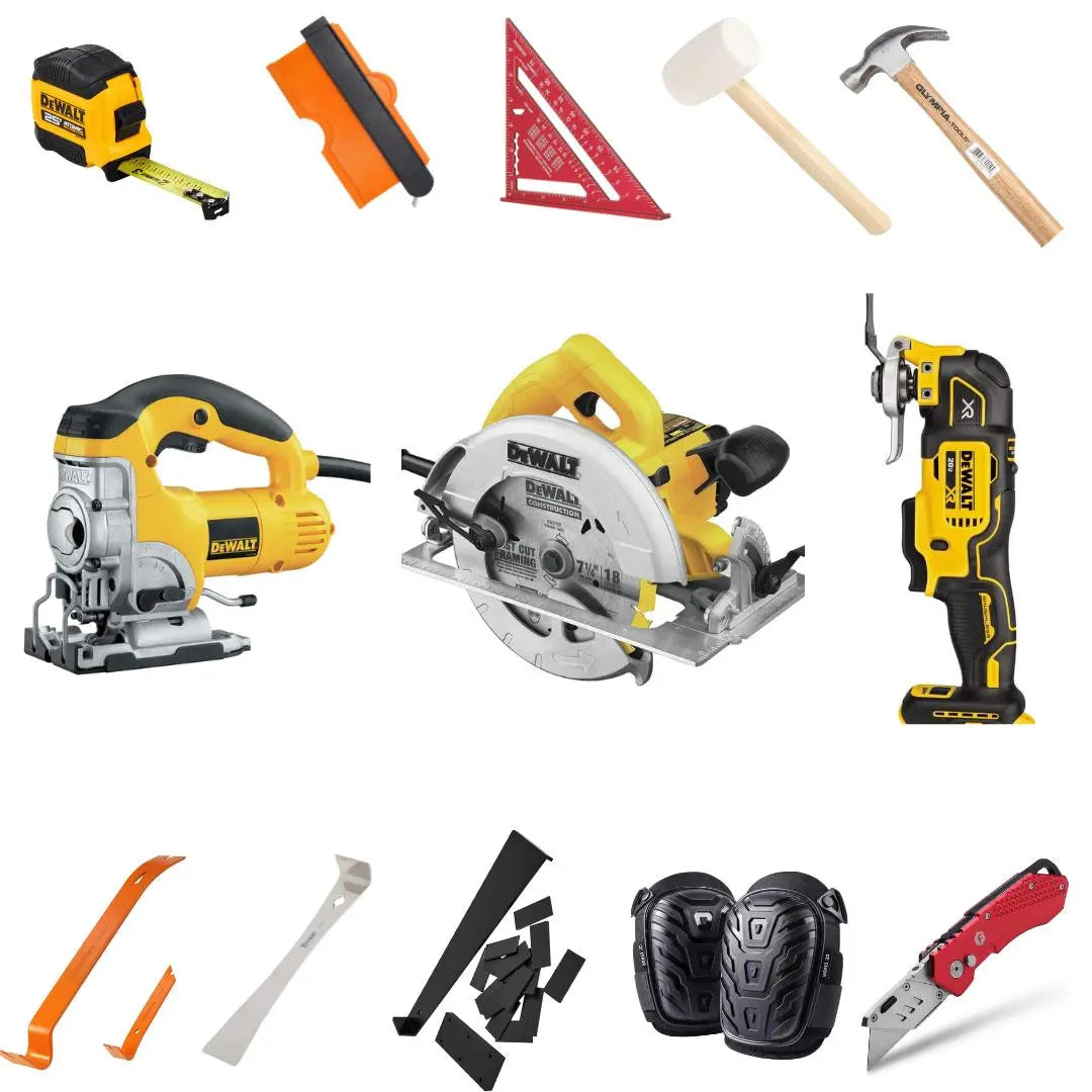 An image of a   Lamiante flooring installation tools kits for rental by LONGTERM house floor