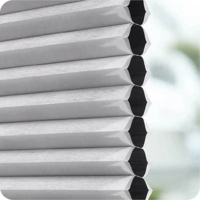An image of a   Motorized Blackout Honeycomb Cellular Shades by LONGTERM house floor
