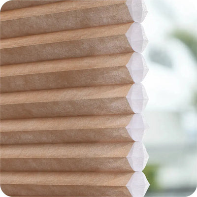 An image of a   Motorized Blackout Honeycomb Cellular Shades by LONGTERM house floor
