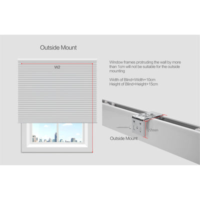 An image of a   Motorized Light-Filtering Honeycomb Cellular Shades by LONGTERM house floor