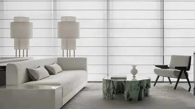 An image of a   Motorized Light-Filtering UV Protection Roman Shades(VO) (Copy) by LONGTERM house floor