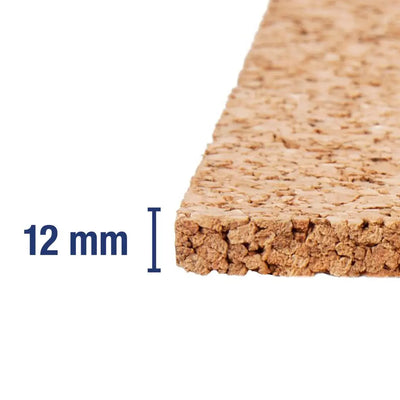 An image of a   Natural Cork Underlayment Sheets-12MM by LONGTERM house floor