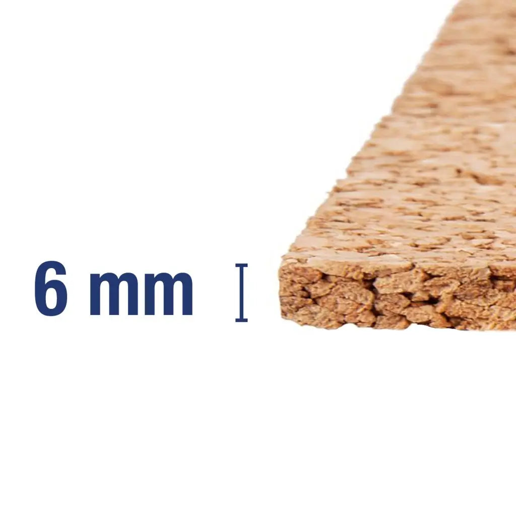 An image of a   Natural Cork Underlayment Sheets-6MM by LONGTERM house floor