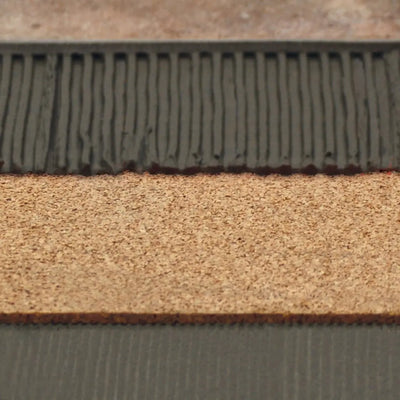 An image of a   Natural Cork Underlayment Sheets-6MM by LONGTERM house floor