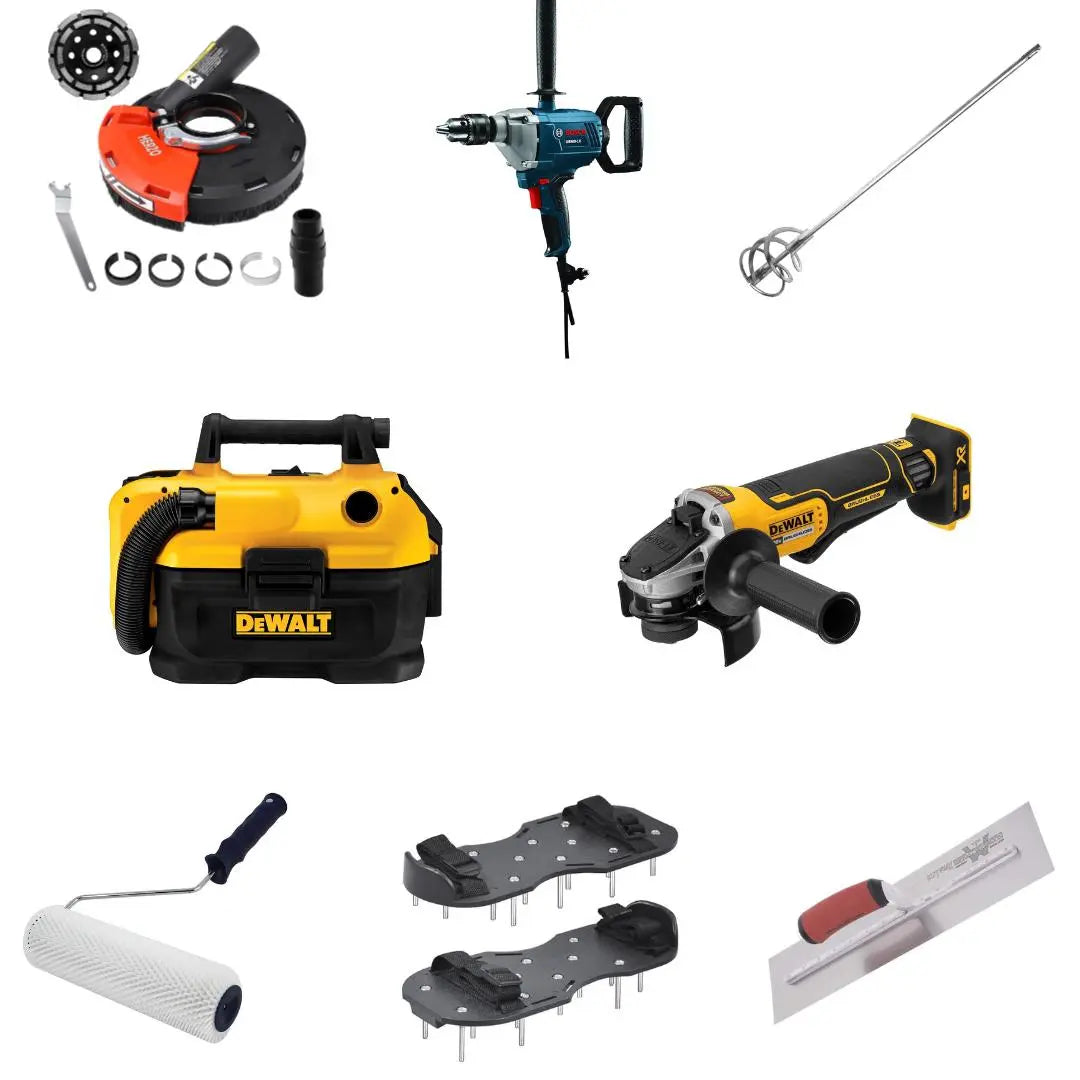 An image of a   Self-leveling tools kits by LONGTERM house floor