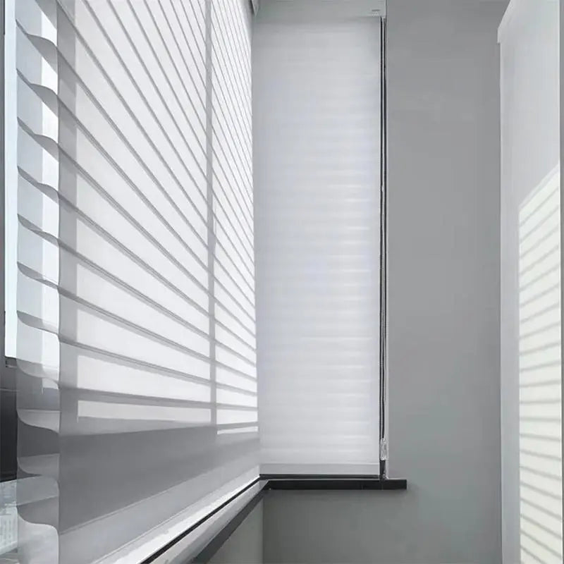 An image of a   Shangri-la Shades Blinds Code Loop Manual with Wand Stick by LONGTERM house floor