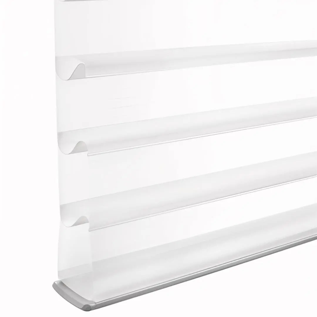 An image of a   Shangri-la Shades Blinds Codeless Motorized Lift by LONGTERM house floor