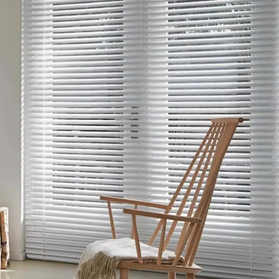 An image of a   Smart Aluminum Venetian Blinds Cordless Motorized with Screw by LONGTERM house floor