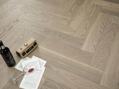 An image of a??  Vidar Engineered Wood Toffee Crunch Herringbone AB Grade??by??LONGTERM house floor