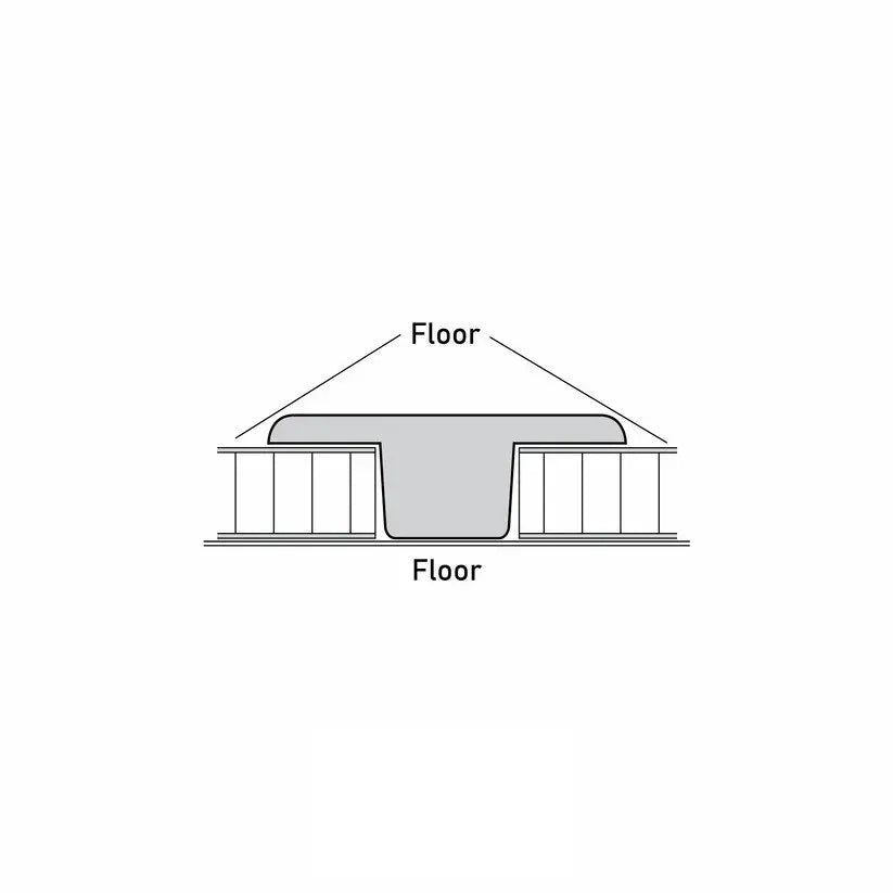 An image of a??  WIDE EVEN T MOULDING??by??LONGTERM house floor