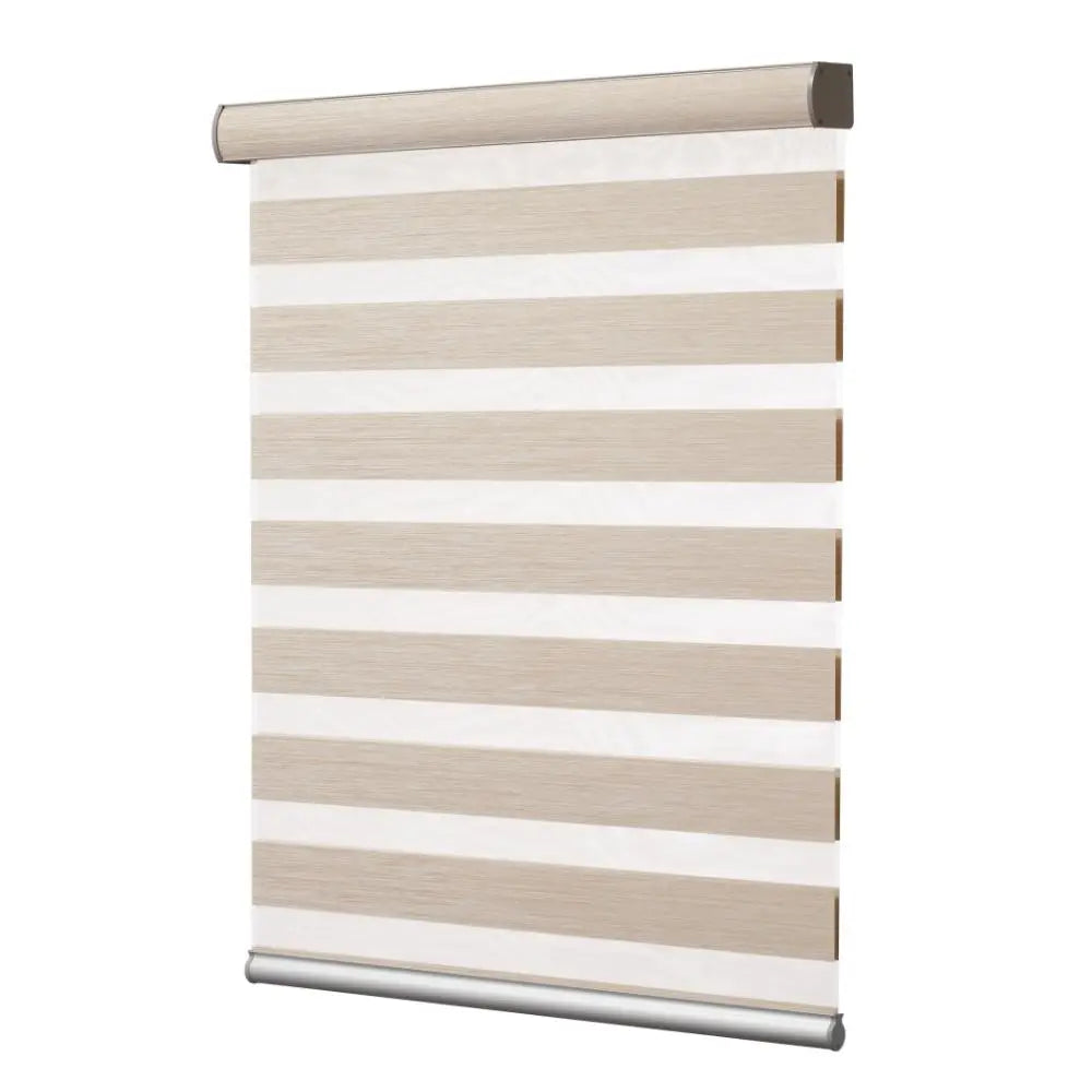 An image of a   Zebra Fabric Blinds Codeless Lift by LONGTERM house floor